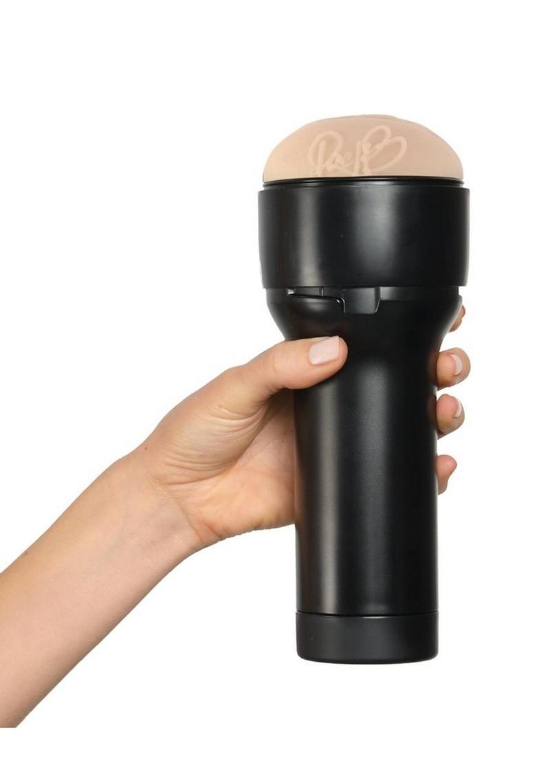 Kiiroo Feel Rae Lil Black Pussy Stroker - PBC - Vanilla
