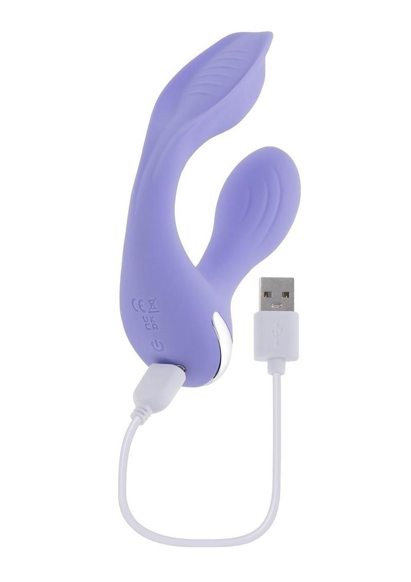 Every Way Play Rechargeable Silicone Wearable Vibrator with Remote Control - Purple