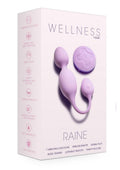 Wellness Raine Rechargeable Silicone Vibrating Kegel Ball with Remote Control - Lilac