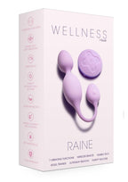 Wellness Raine Rechargeable Silicone Vibrating Kegel Ball with Remote Control - Lilac