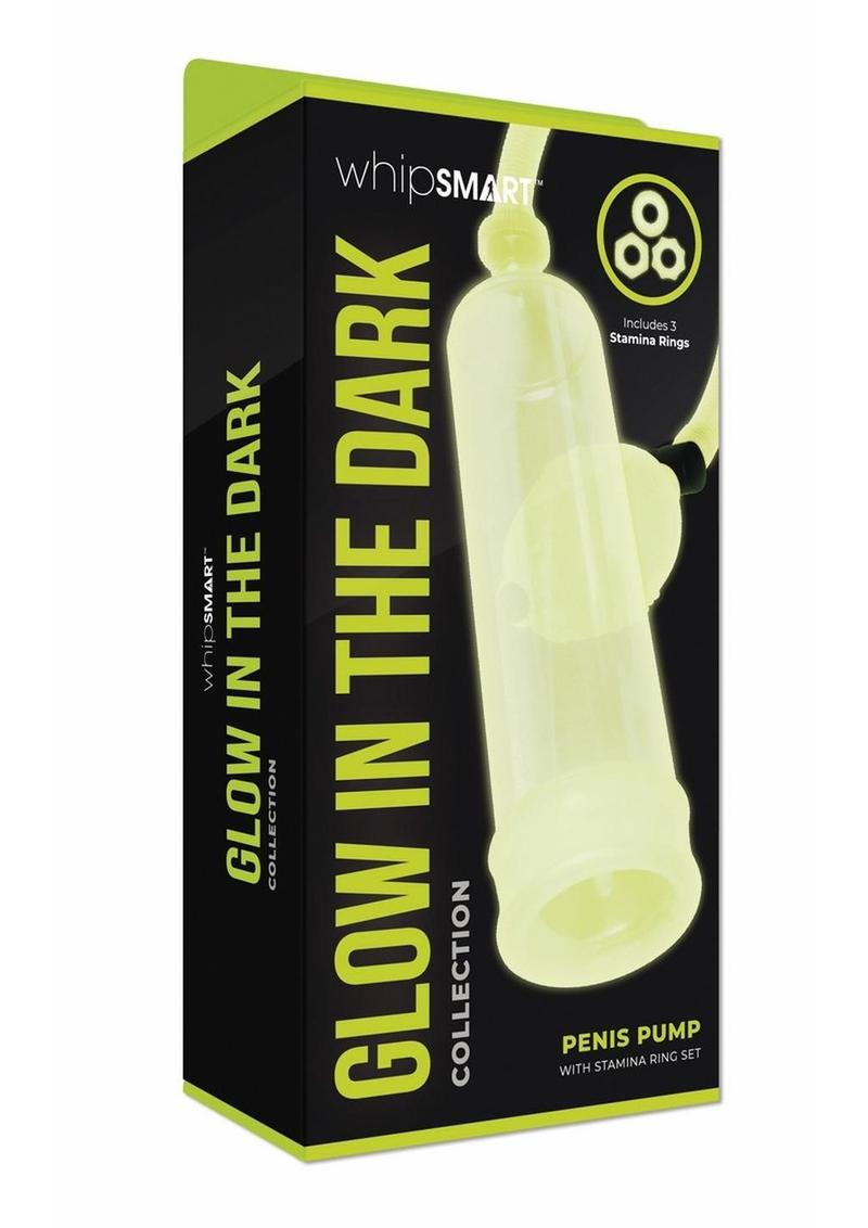 WhipSmart Glow in the Dark Penis Pump - Green