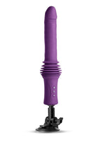Inya Super Stroker Rechargeable Silicone Thrusting Vibrator with Remote Control - Purple