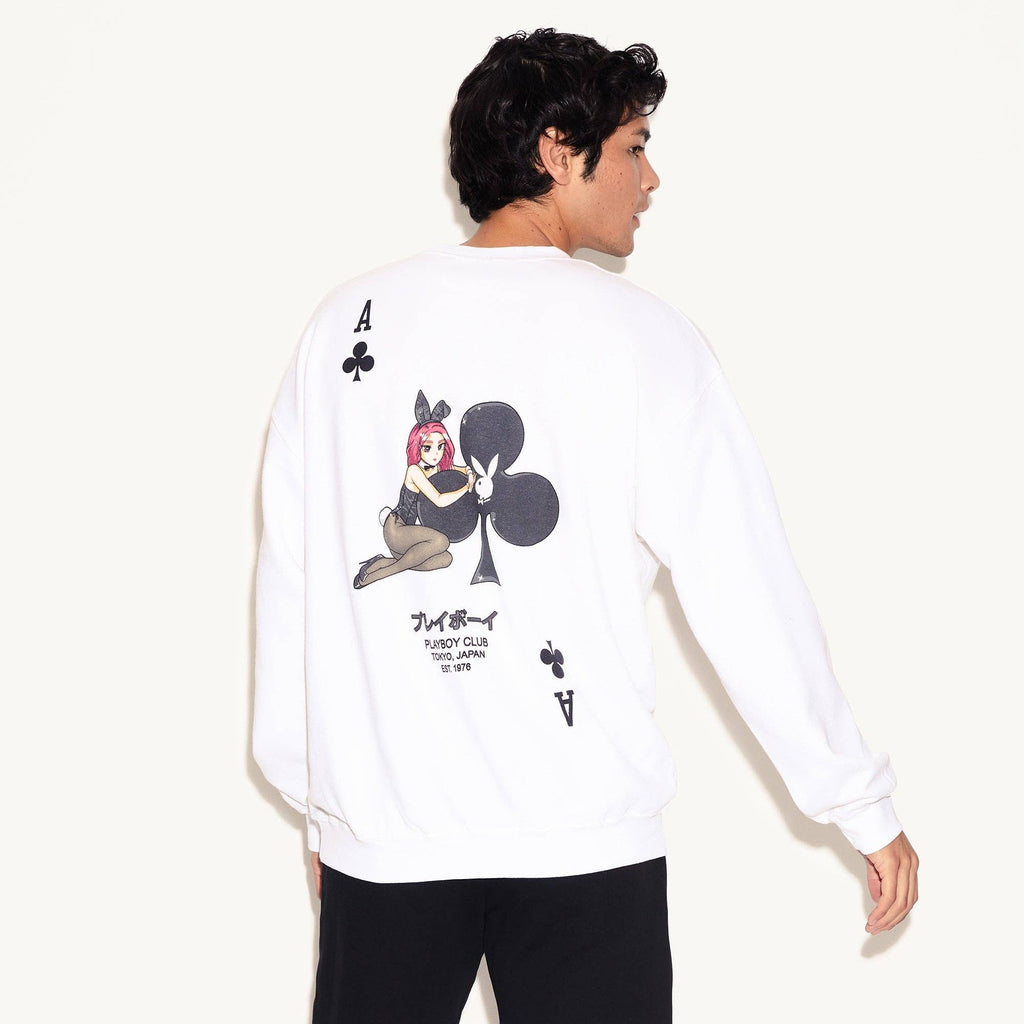 PLAYBOY Ace of Club Crewneck Sweatshirt