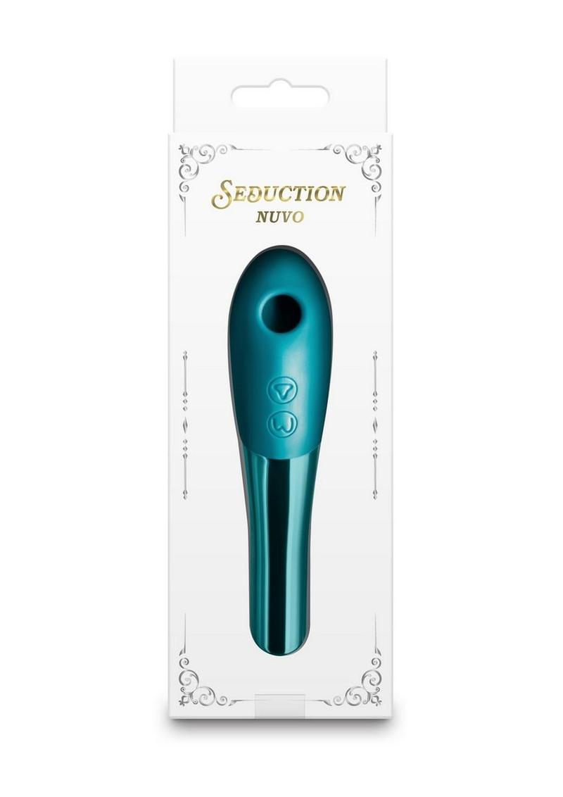Seduction Nuvo Rechargeable Silicone Air Pulse Clitoral Stimulator - Teal