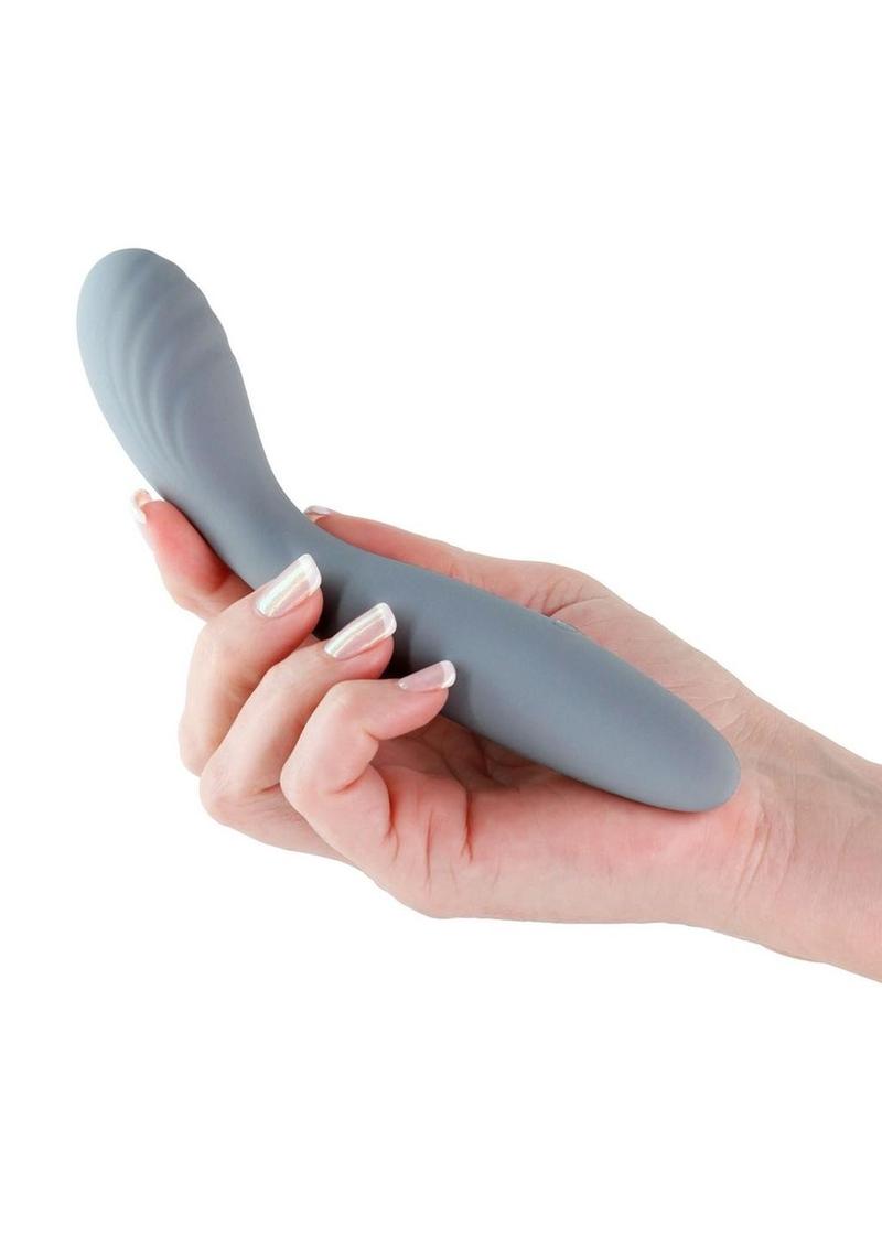 Desire Sonata Rechargeable Silicone G-Spot Vibrator - Gray