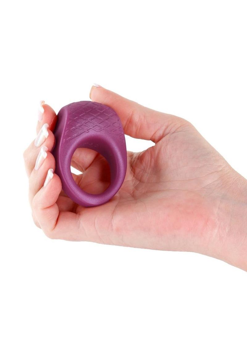 Seduction Levi Rechargeable Silicone Cock Ring - Red