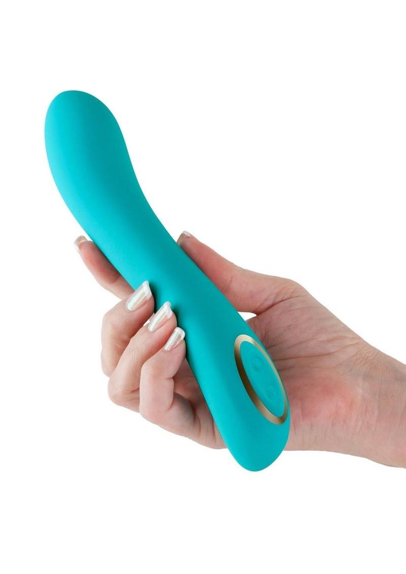 Obsessions Zeus Rechargeable Silicone Vibrator - Aqua