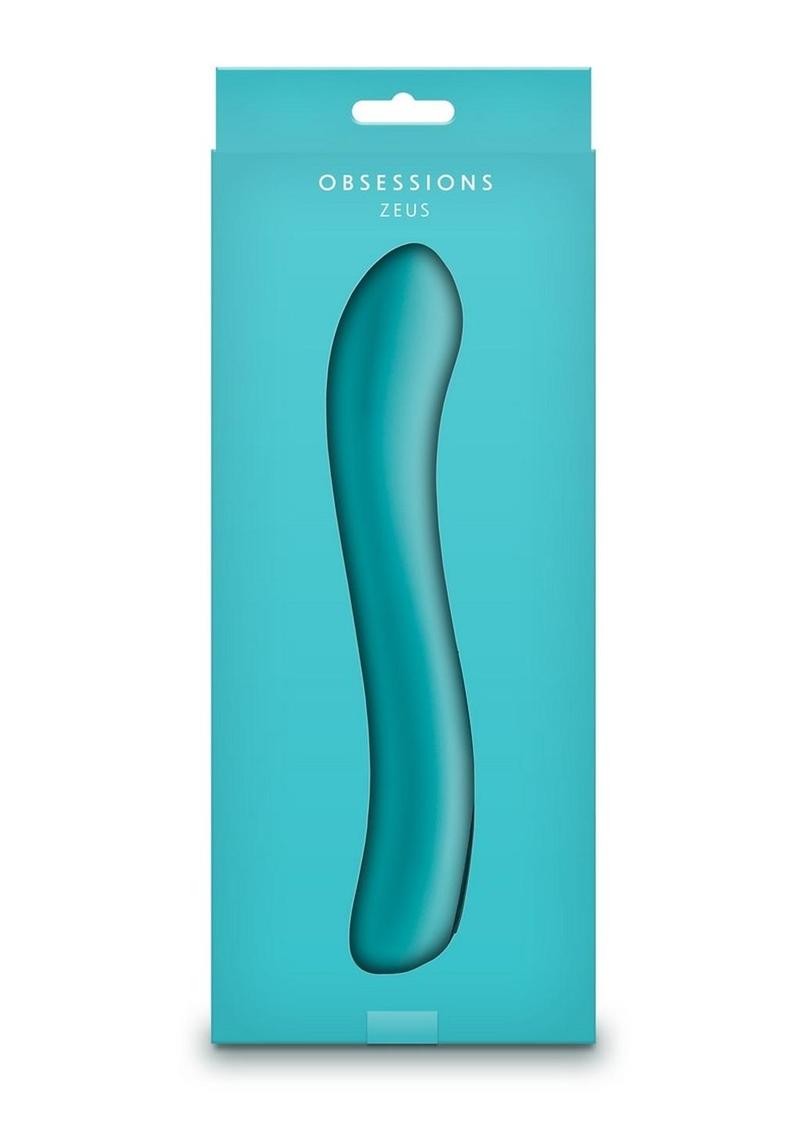 Obsessions Zeus Rechargeable Silicone Vibrator - Aqua