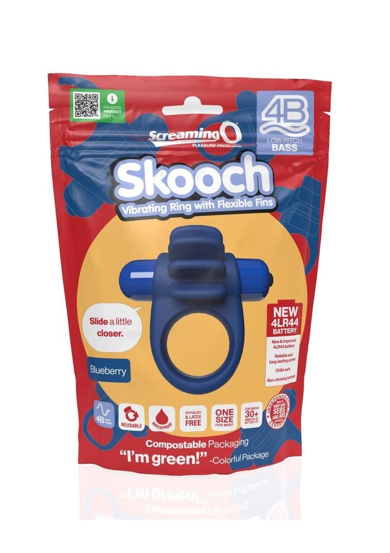4B Skooch Vibrating Cock Ring - Blueberry