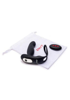 Envy Toys Tapper Rechargeable Silicone P-Spot Vibrator & Dual Stamina Ring with Remote Control - Black