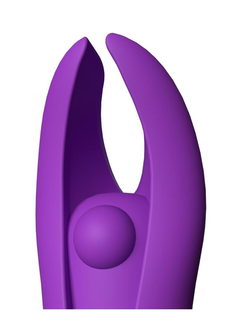 4T Demon Silicone Mini Clitoral Stimulating Vibrator - Grape