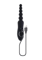 Playboy Let it Bead Rechargeable Silicone Anal Beads - Black