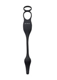 Zero Tolerance Plug & Tug Rechargeable Silicone Cock Ring with Butt Plug - Gray