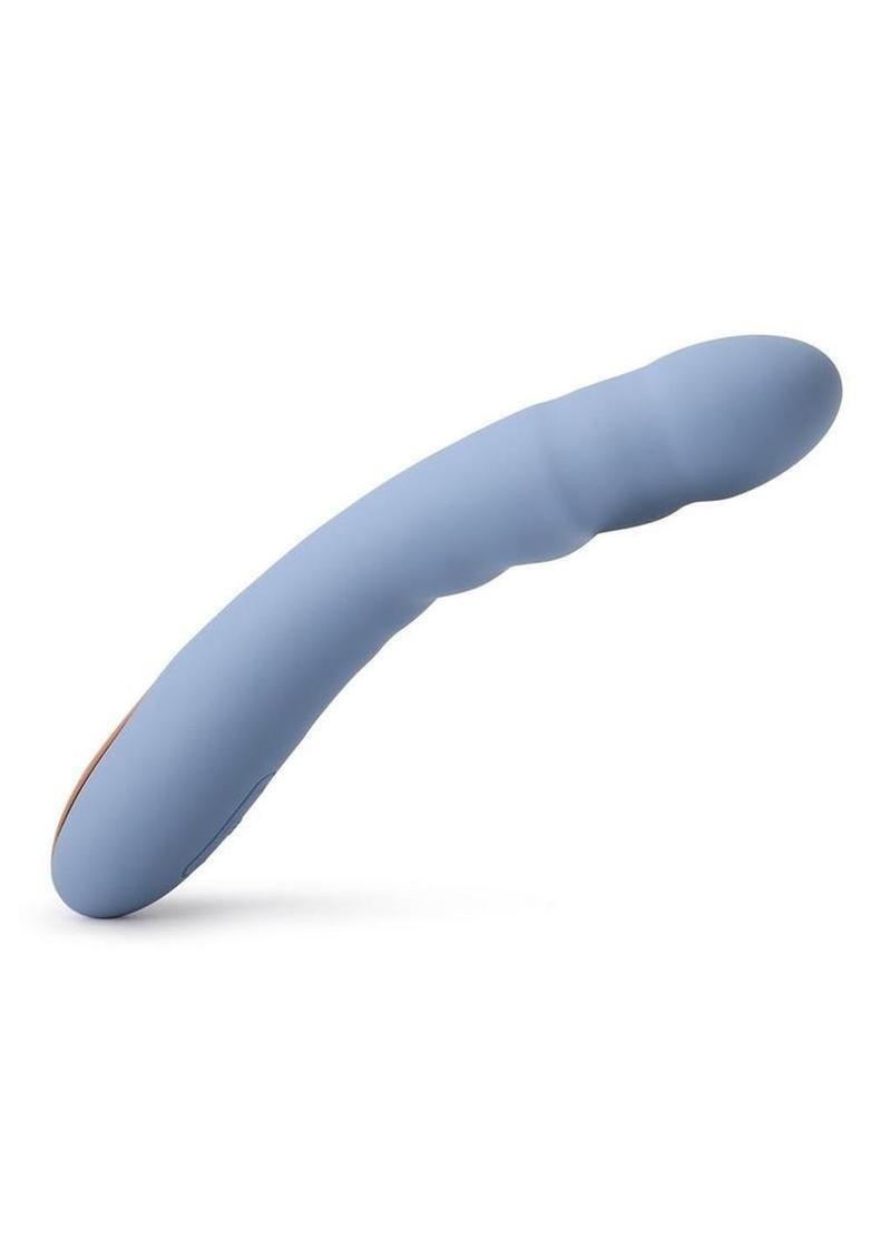 Svakom Ava Neo Rechargeable Silicone Vibrator with Remote Control - Blue