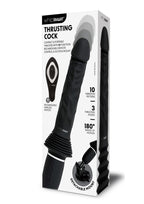 Whipsmart Thrusting Rechargeable Silicone Cock with Remote Control - Black
