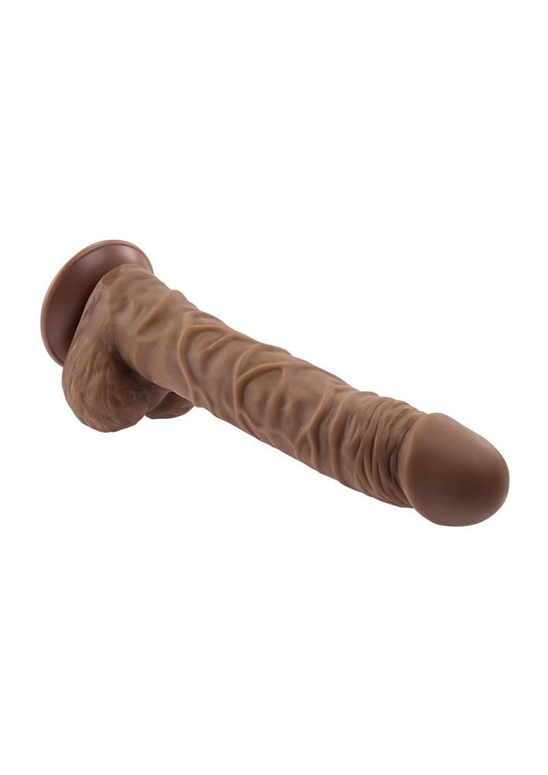 Gender X Flexskin Poseable True Feel Dildo 10in - Chocolate