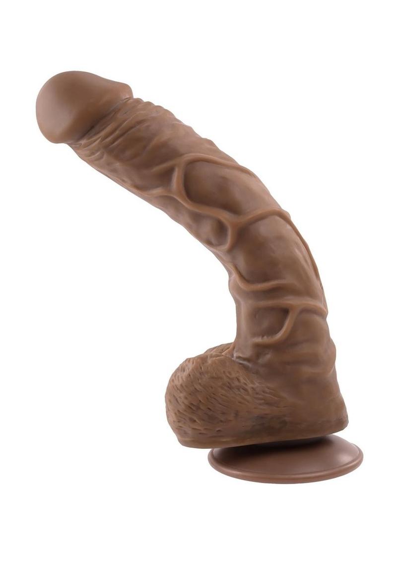Gender X Flexskin Poseable True Feel Dildo 10in - Chocolate