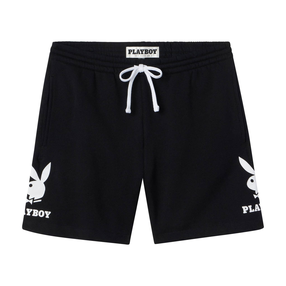 PLAYBOY Men's Double Bunny Sweat Shorts