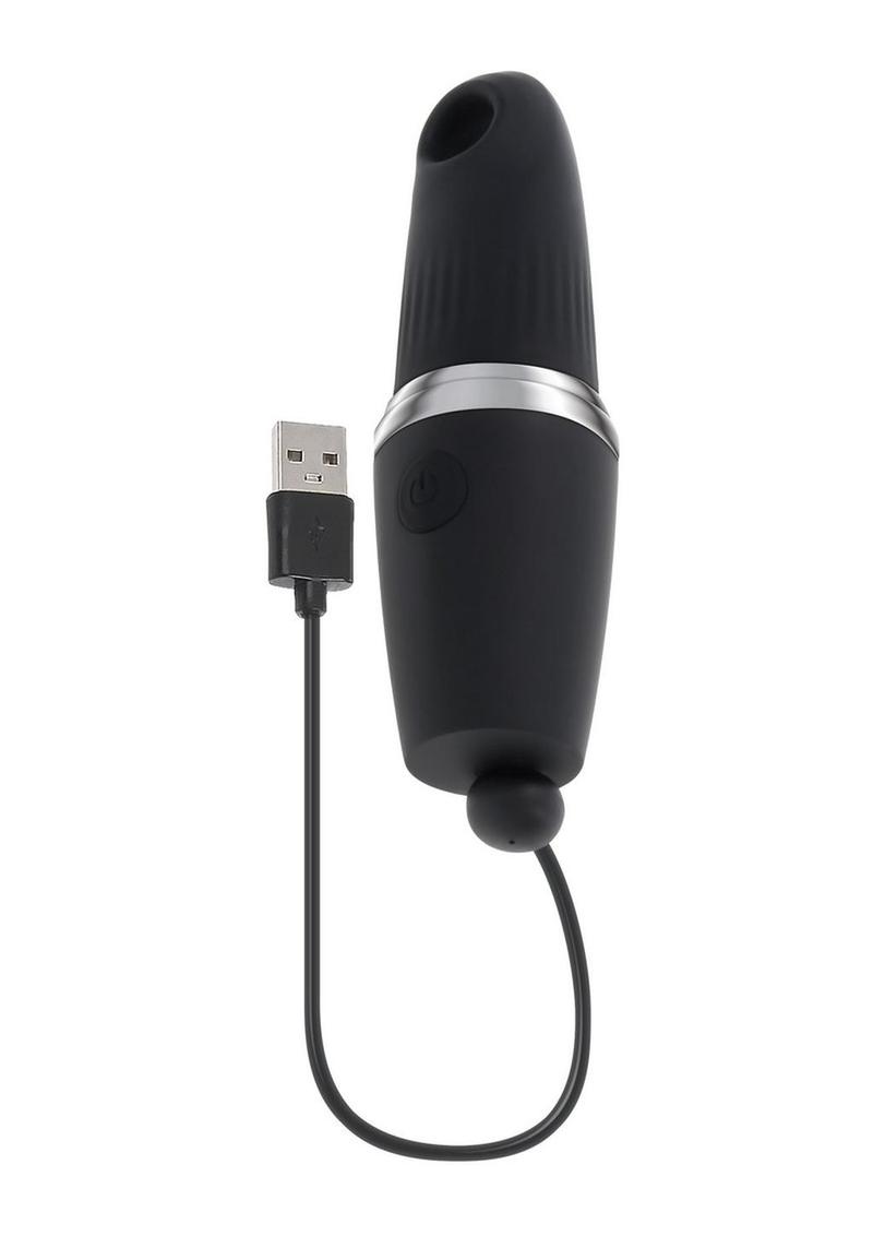 Playboy Excursion Rechargeable Silicone Clitoral Vibrator - Black