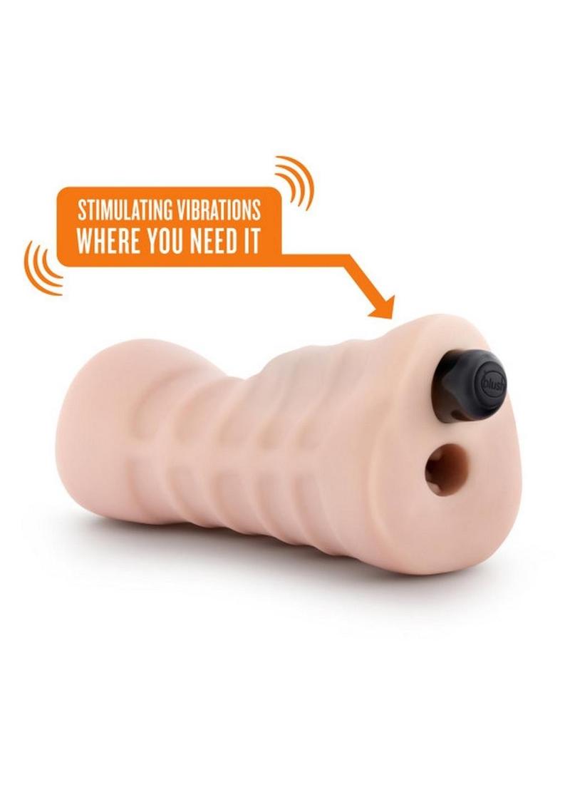 EnLust Ayumi Dual End Vibrating Stroker - Pussy - Vanilla