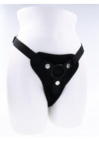 Hidden Pocket Strap-On Vibrator with Remote Control - Black