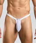 Justin + Simon Bulge Thong - White Mesh