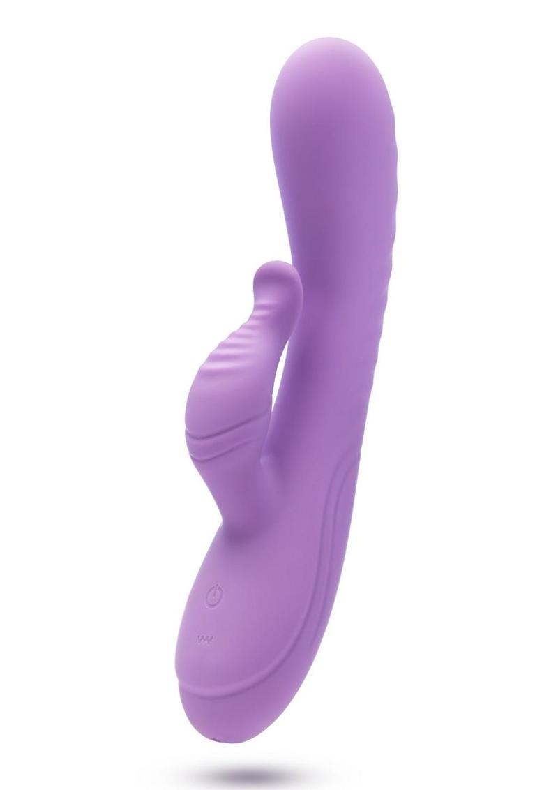 Blush Collection Evelyn Rechargeable Silicone Rabbit Vibrator - Purple
