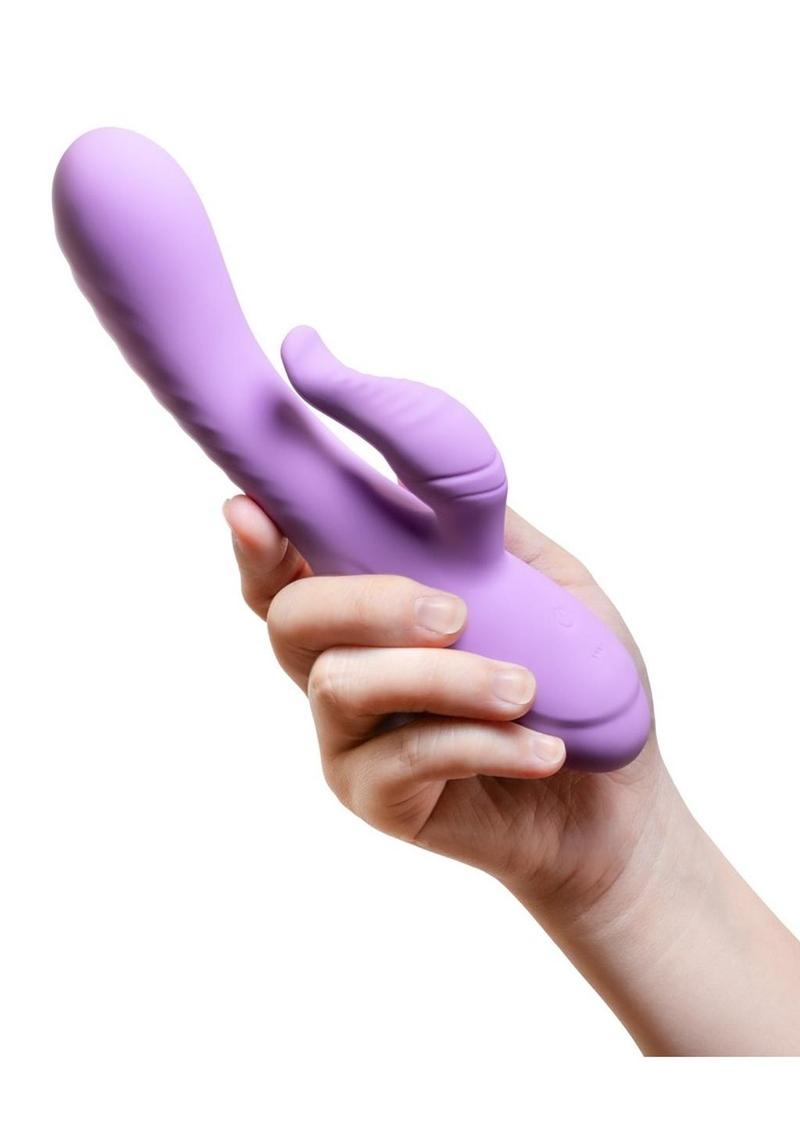 Blush Collection Evelyn Rechargeable Silicone Rabbit Vibrator - Purple