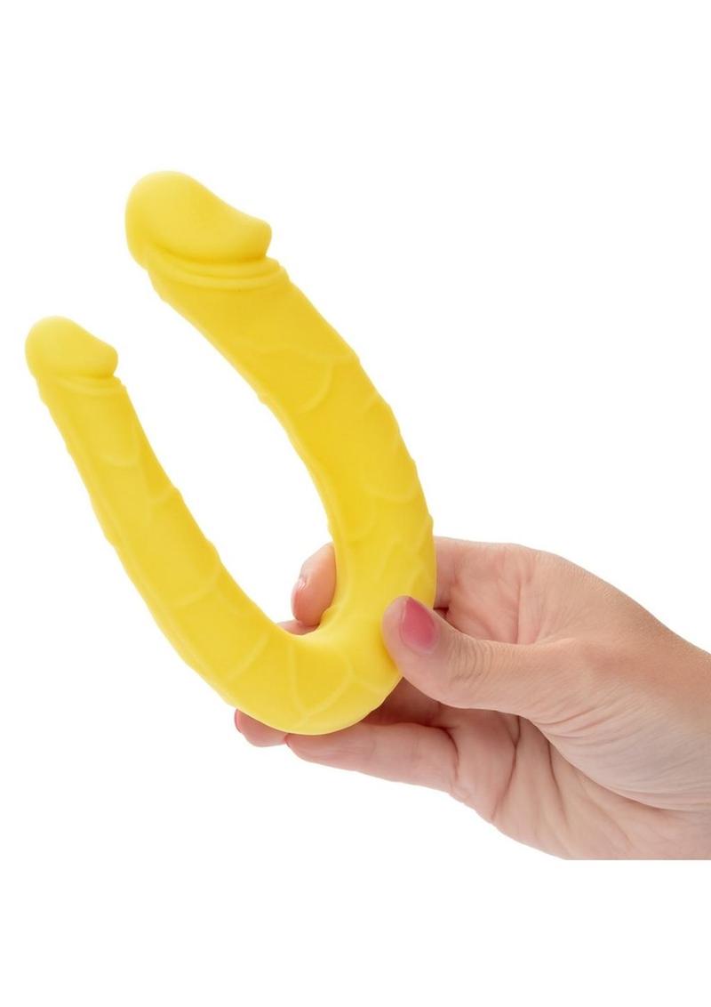 Boundless AC/DC Silicone Bendable Double Dong - Yellow