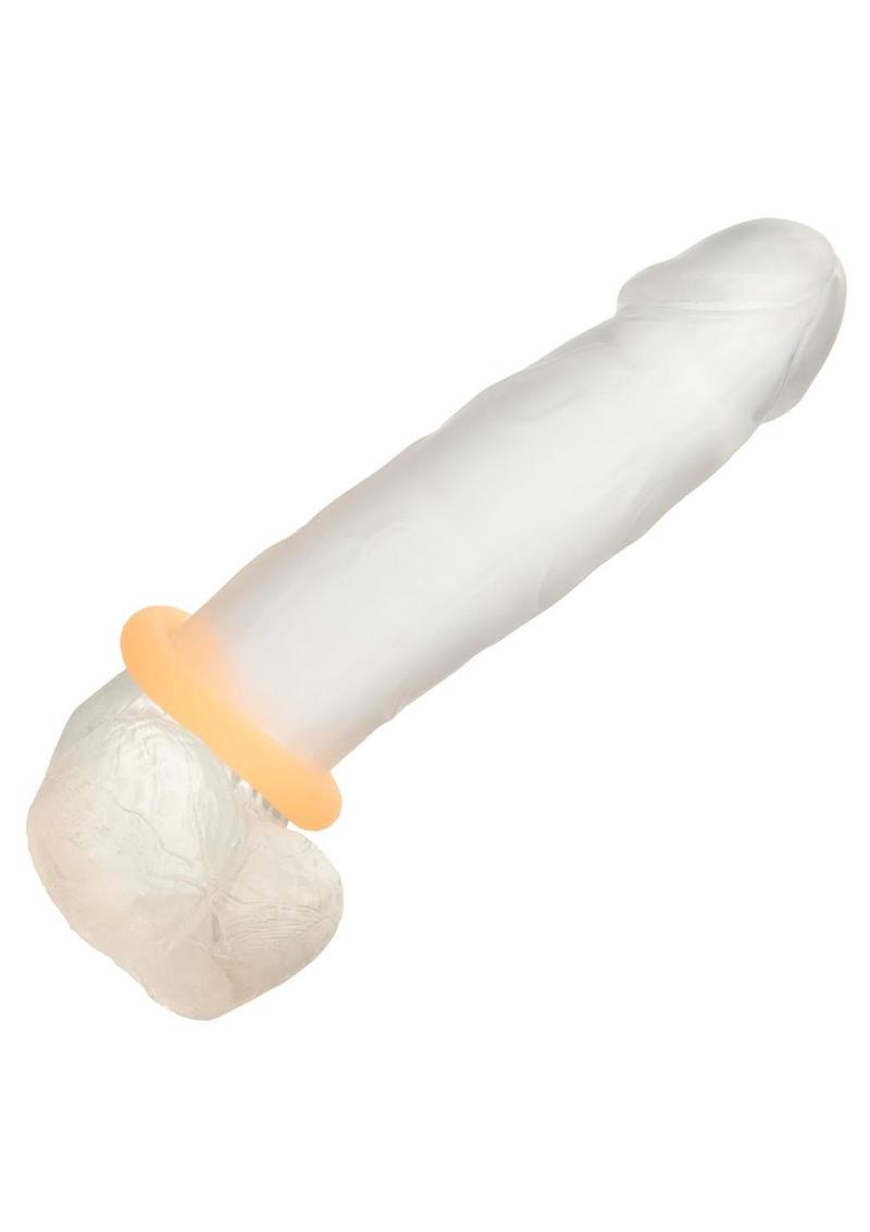 Alpha Glow in the Dark Liquid Silicone Prolong Medium Ring - Orange