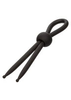 Alpha Liquid Silicone Lasso Cock Tie - Black