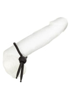 Alpha Liquid Silicone Lasso Cock Tie - Black