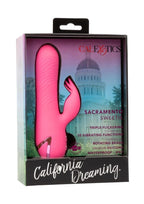 California Dreaming Sacramento Sweetie Rechargeable Silicone Rabbit Vibrator - Pink