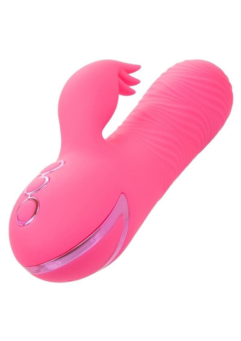 California Dreaming Sacramento Sweetie Rechargeable Silicone Rabbit Vibrator - Pink