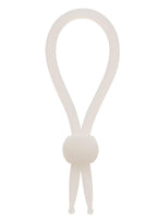 Alpha Liquid Silicone Lasso Cock Tie - Natural White