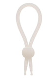 Alpha Liquid Silicone Lasso Cock Tie - Natural White