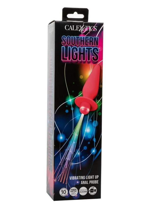 Southern Lights Vibrating Light Up Anal Probe - Pink
