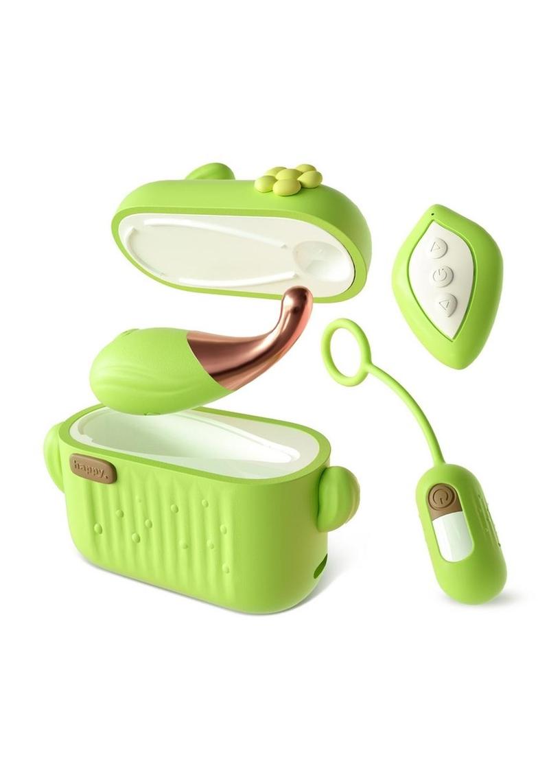 Play with Me Blooming Bliss Rechargeable Silicone Mini Vibrators - Green