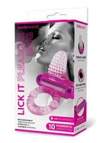 Bodywand Rechargeable Silicone Lick It Pleasure Ring - Pink