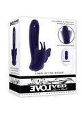 Lord of the Wings Rechargeable Silicone Butterfly Stimulator with Remote Control - Purple