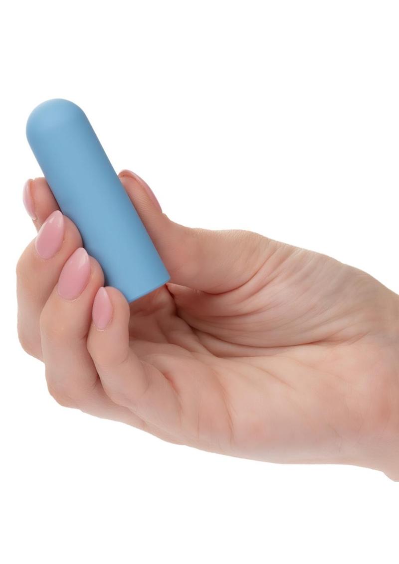 Turbo Buzz Rechargeable Rounded Mini Bullet - Blue