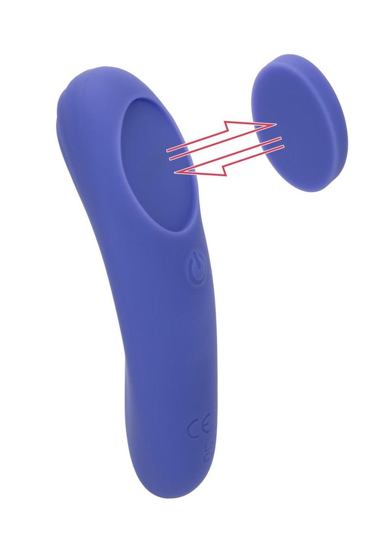 CalExotics Connect Panty Teaser Rechargeable Silicone App Compatible Panty Vibe with Remote Control - Purple