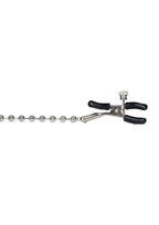 Nipple Play Silver Beaded Chain Nipple Clamps - Silver