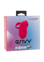 Envy Handheld Thumping Rechargeable Silicone Finger Vibrator - Pink