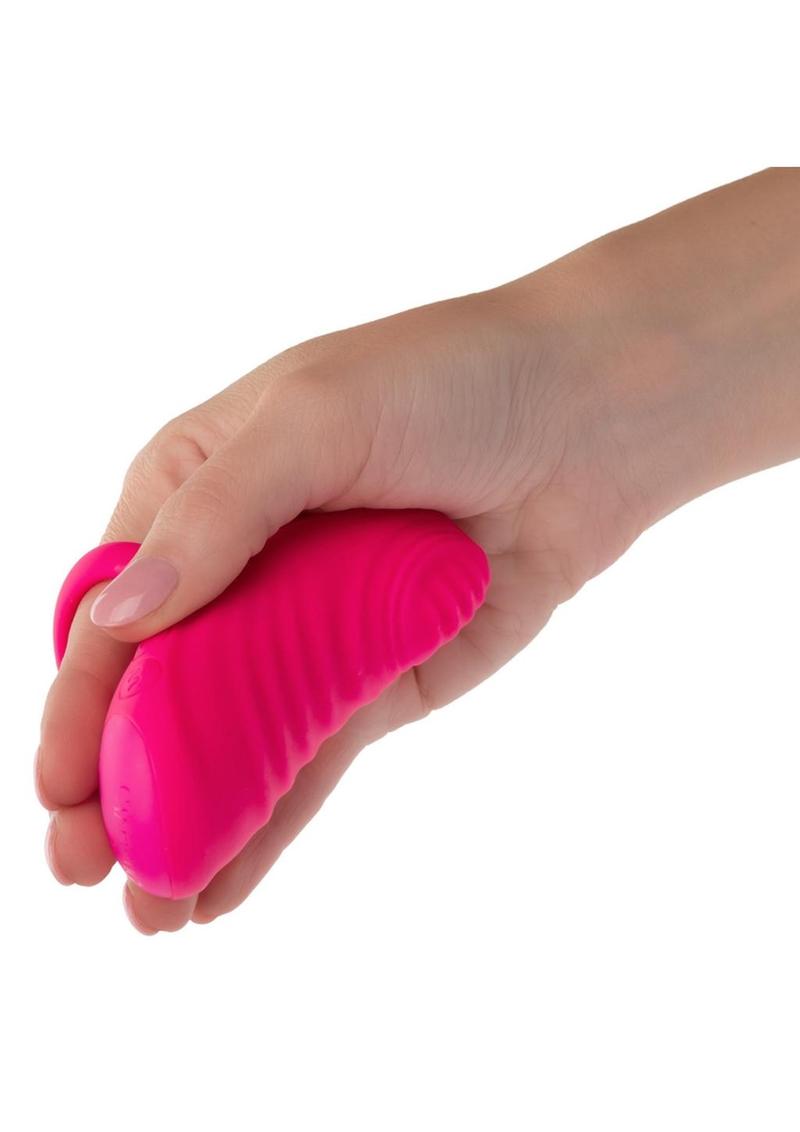 Envy Handheld Thumping Rechargeable Silicone Finger Vibrator - Pink