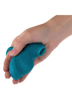 Envy Handheld Suction Rechargeable Silicone Clitoral Massager - Blue