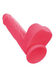Silicone Studs Rumbling & Thrusting Rechargeable Dildo 7in - Pink