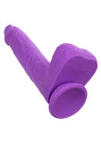 Silicone Studs Gyrating & Thrusting Rechargeable Dildo 7in - Purple
