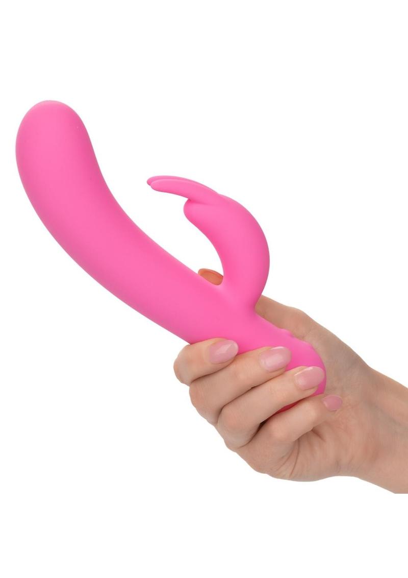 First Time Silicone Rechargeable Bunny Rabbit Vibrator - Pink