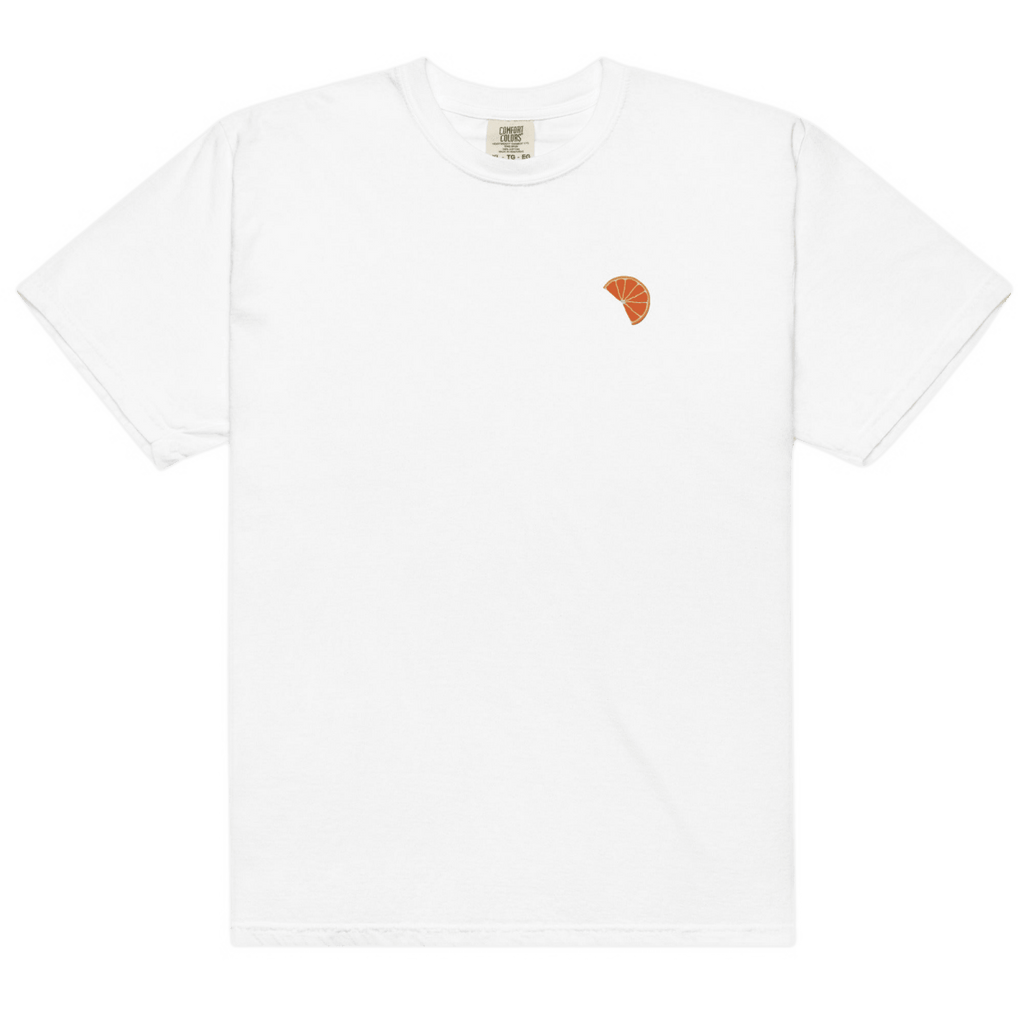 Orange Slice Embroidered T-Shirt